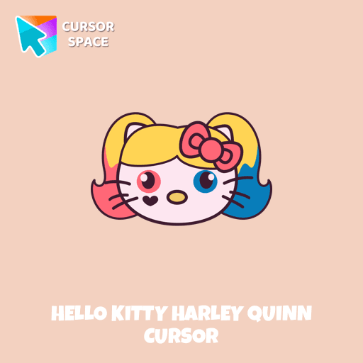 Hello Kitty Harley Quinn cursor arrow cursor